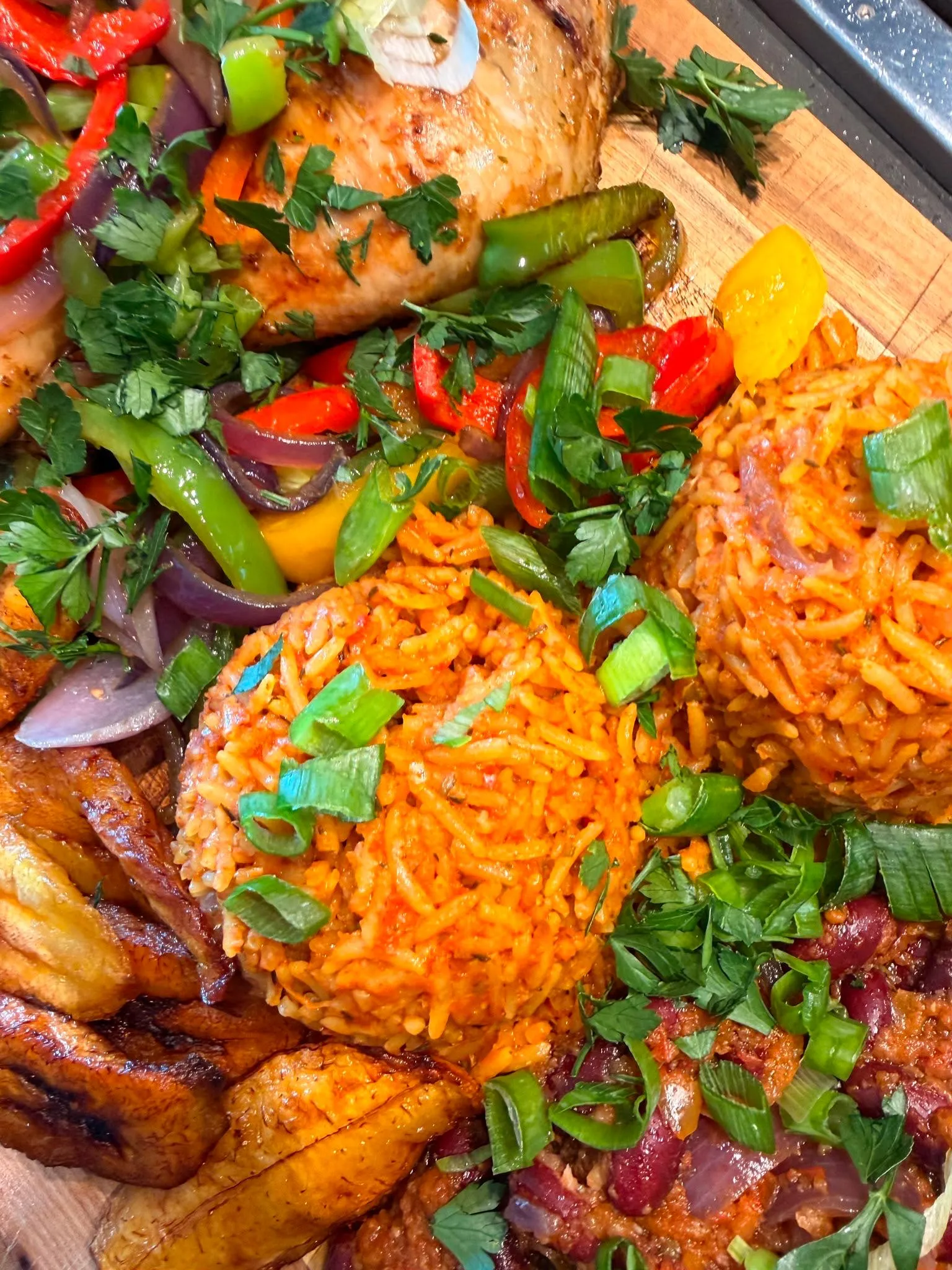 cameroonian-jollof-rice-and-chicken-menu