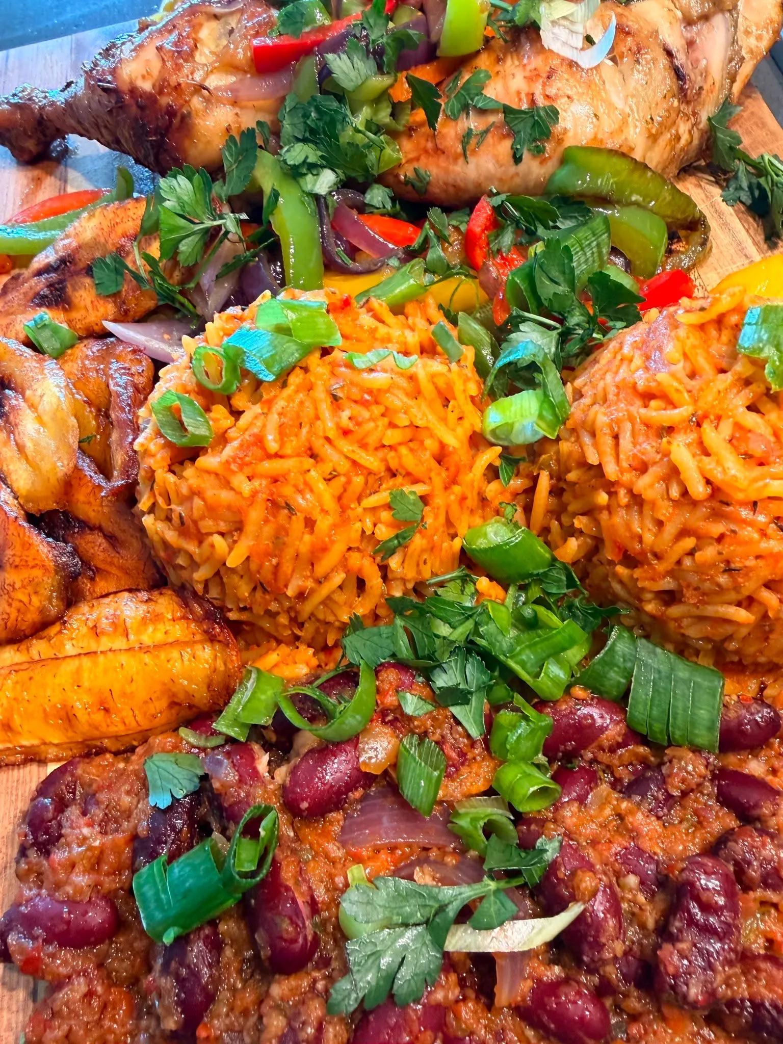 cameroonian-jollof-rice-plantain-and-chicken-newport